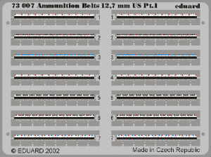 EDUARD 73007 - 1:72 Ammunition Belts US Cal.0.50