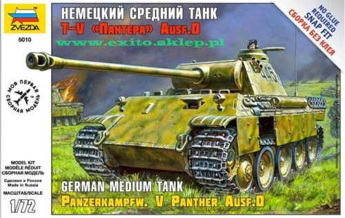 Go to product ZVEZDA 5010 - 1:72 Pz.Kpfw. V Panther Ausf.D