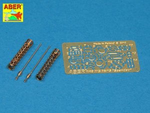 ABER A48040  - 1:48 Set of 2 barrels for German 7,9 mm lMG 08/15 Spandau WWI aircraft machine gun