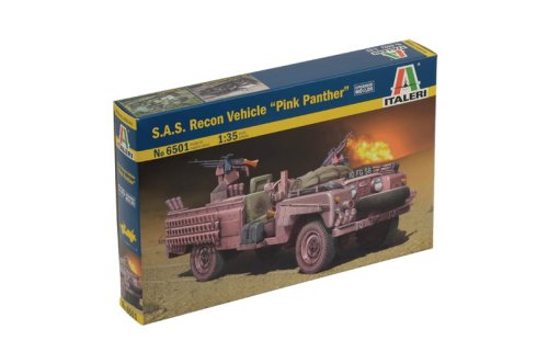 Go to product ITALERI 6501 - 1:35 S.A.S. Recon Vehicle "Pink Panther"