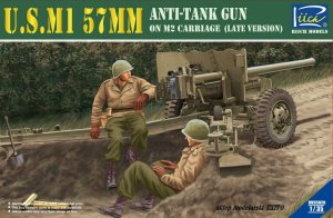 RIICH MODELS 35020 - 1:35 U.S.M1 57mm Anti Tank Gun on M2 carriage Late Version