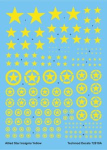 TECHMOD 72810 - 1:72 Allied Star Insignia Yellow