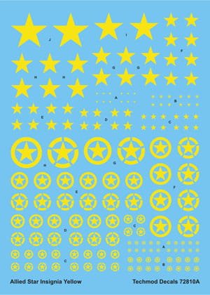 Go to product TECHMOD 72810 - 1:72 Allied Star Insignia Yellow