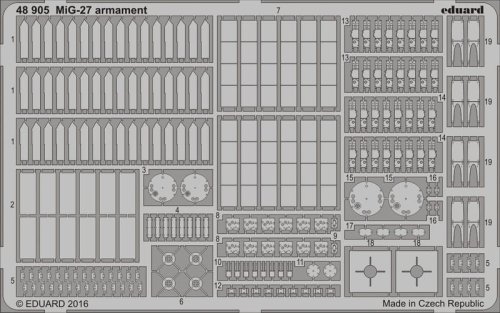 Go to product EDUARD 48905 - 1:48 MiG-27 armament