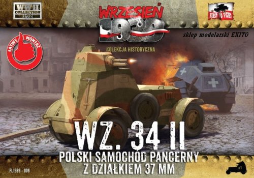Go to product FIRST TO FIGHT 009 -  September 1939 - 1:72 Polish armoured car Wz.34 II
