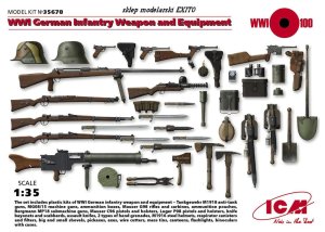 ICM 35678 - 1:35 WW I German Infantry Weapon and Equipment