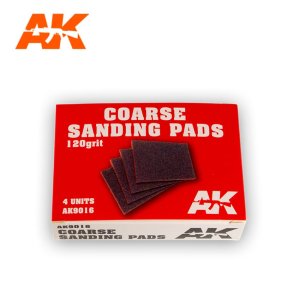AK INTERACTIVE 9016 - Coarse Sanding Pads, 120 grit.