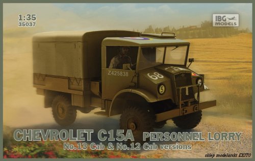 Go to product IBG 35037 - 1:35 Chevrolet C15A Personnel Lorry No.13 Cab & No.12 Cab version