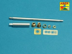 Aber 35L-243 - 1:35 88mm metal gun barrel for Tiger II with Henschel turret