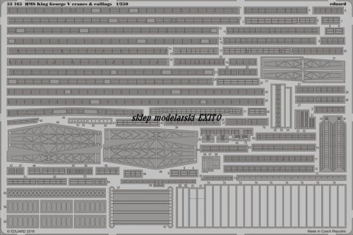Go to product EDUARD 53165 - 1:350 HMS King George V cranes & railings