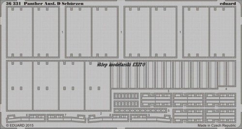 Go to product Eduard 36331 - 1:35 Panther Ausf. D Schürzen