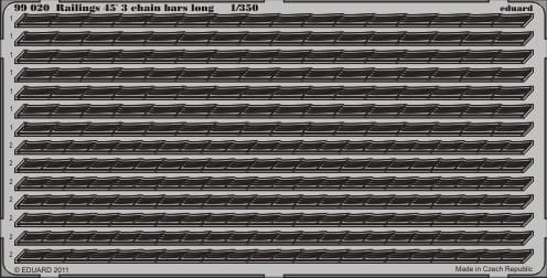 Go to product EDUARD 99020 - 1:350 Railings 45´ 3 chain bars long