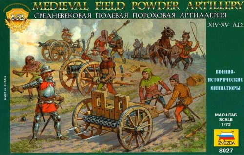 Go to product ZVEZDA 8027 - 1:72 Medieval Field Powder Artillery XIV-XV A.D