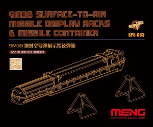 MENG MODEL  SPS063 - 1:35 M38 Surface-to-air Missile Display Racks & Missile Container