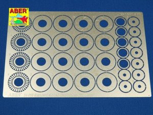 ABER 24015 - 1:24 Standard slotted discs brakes 14mm.