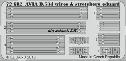 Go to product EDUARD 72602 - 1:72 Avia B.534 wires & stretchers