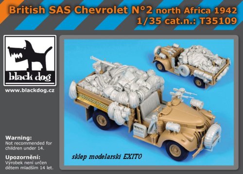 Go to product BLACK DOG T35109 - 1:35 British SAS Chevrolet N°2 North Africa 1942