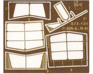 Go to product PART S72126 - 1:72 P-40 N-5-N-40 canopy frames