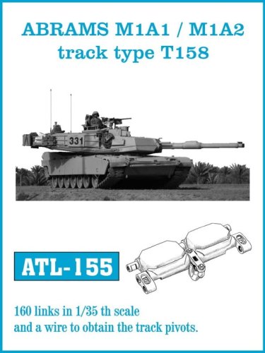 Go to product Friulmodel ATL-155 - 1:35 Abrams M1A1 / M1A2 type T158 metal tracks