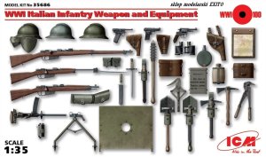 ICM 35686 - 1:35 WWI Italian Infantry Weapon and Equipment