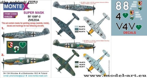 Go to product MONTEX K48226 - 1:48 Messerschmitt Bf 109F-2