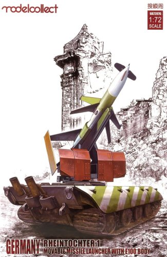 Go to product MODELCOLLECT UA72076 - 1:72 Germany Rheintochter 1 Movable Missile Launcher with  E-100 body