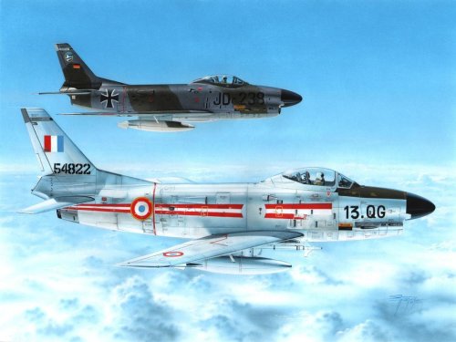 Go to product SPECIAL HOBBY 48126 - 1:48 F-86K Sabre Dog Armes de l Air & Bundesluftwaffe