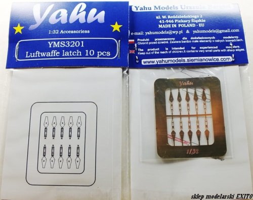Go to product YAHU YMS3201 - 1:32 Luftwaffe latch 10 pcs