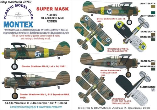 Go to product MONTEX K48109 - 1:48 Gladiator Mk.II
