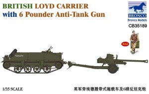 BRONCO CB 35189 - 1:35 British Loyd Carrier with 6 Pounder Anti-Tank Gun