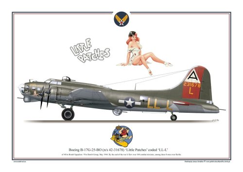 Go to product Exito 007 - Poster B-17 G Flying Fortress - Little Patches