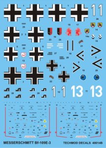 TECHMOD 48014 - 1:48 Messerschmitt Bf-109E-3