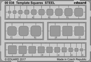 EDUARD 00038 - Template Squares Steel