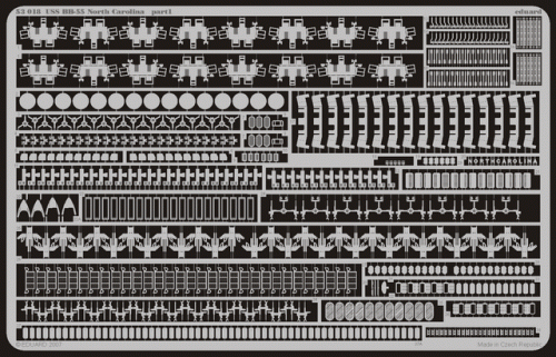 Go to product EDUARD 53018 - 1:350 USS BB-55 North Carolina