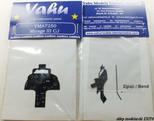 YAHU YMA7250 - 1:72 Mirage IIICJ - Instrument Panel