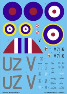 TECHMOD 24004 - 1:24 Hawker Huricane Mk.I