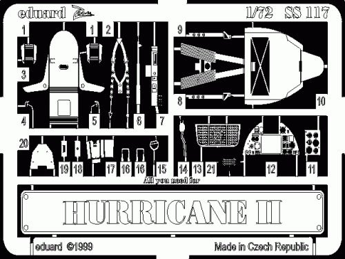 Go to product EDUARD SS117 - 1:72 Hurricane Mk.II