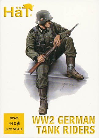 Go to product HAT 8262 - 1:72 WW2 German Tank Riders