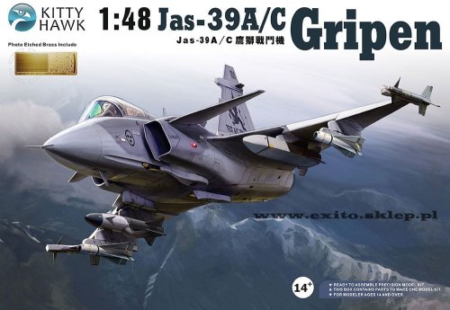 Go to product KITTY HAWK 80117 - 1:48 Jas-39 A/C Gripen