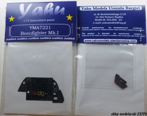YAHU YMA7221 - 1:72 Beaufighter Mk.I - Instrument Panel