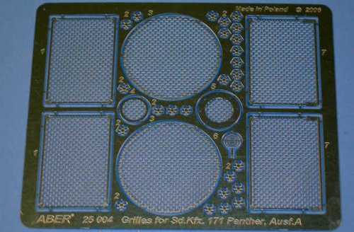 Go to product ABER 25004 - 1:25 Grilles for Sd.Kfz.171 Panther Ausf.A/D