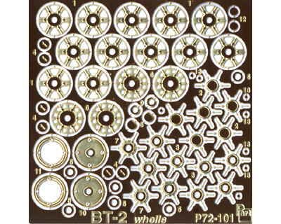 Go to product PART P72101 - 1:72 BT-2 wheels