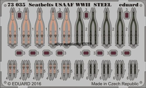 Go to product EDUARD 73035 - 1:72 Seatbelts USAAF WWII Steel
