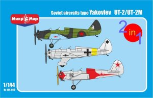 MIKROMIR 144019 - 1:144 Yakovlev UT-2/UT-2M Soviet Aircrafts