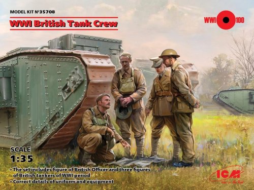 Go to product ICM 35708 - 1:35 WWI British Tank Crew