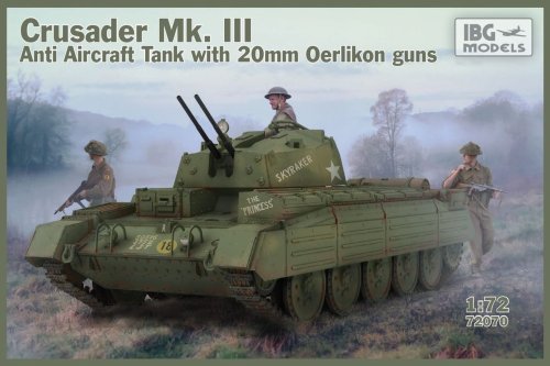Go to product IBG 72070 - 1:72 Crusader Mk. III Anti Aircraft Tank with 20 mm Oerlikon guns
