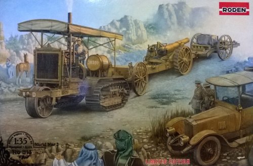 Go to product RODEN 814 - 1:35 Holt 75 Artillery tracktor w/BL 8-inch Howitzer