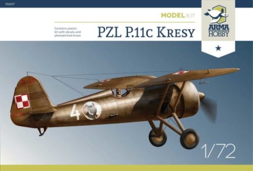 Go to product ARMA HOBBY 70017 - 1:72 PZL P.11c Kresy - Model Kit