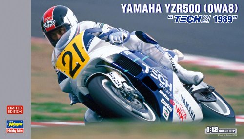 Go to product HASEGAWA 21708 - 1:12 Yamaha YZR500 (0WA8) Tech 21 1989