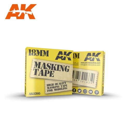 Go to product AK INTERACTIVE 8205 - Masking tape, width: 18 mm